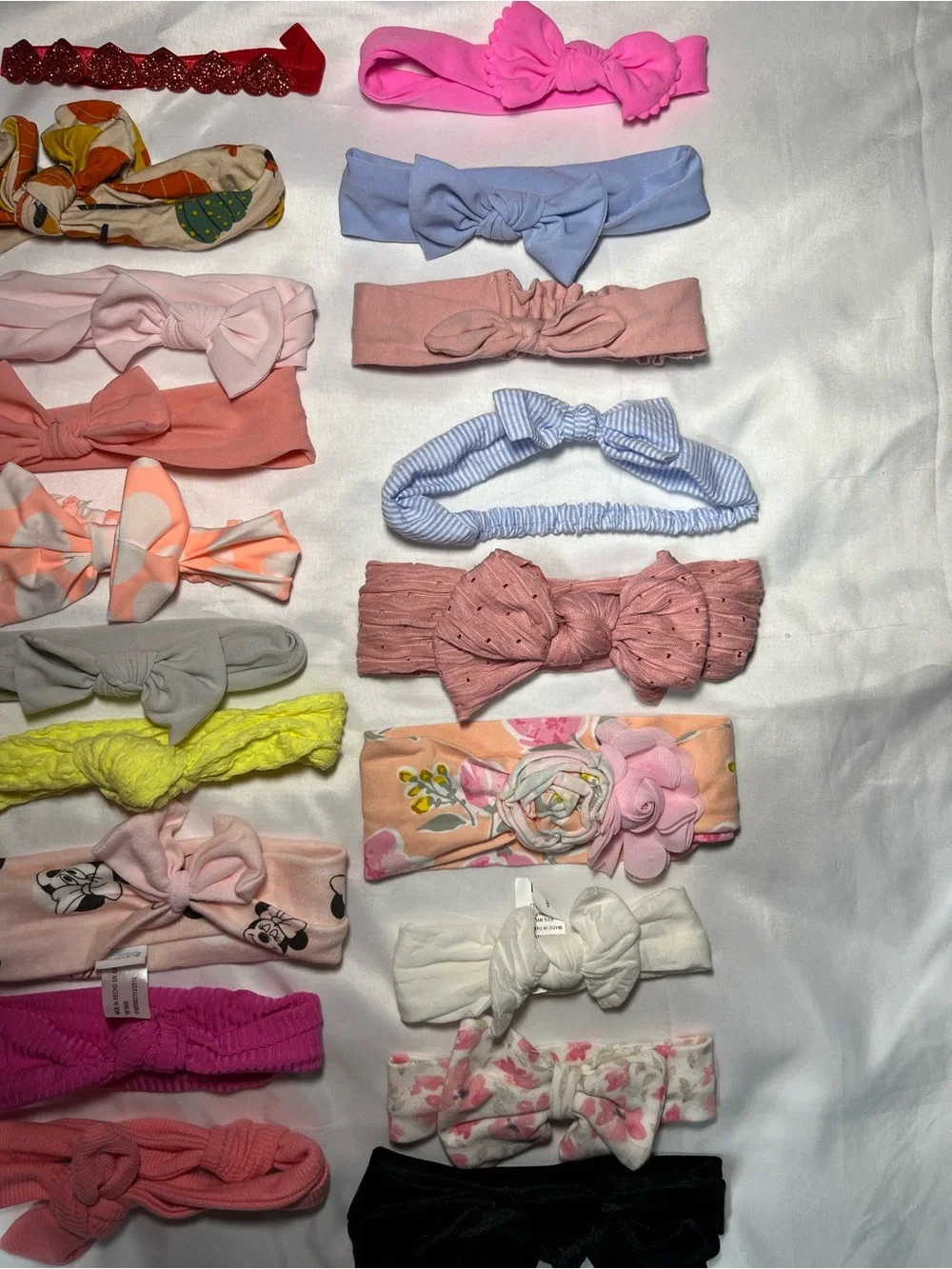 Baby Toddler Girls Hair Accessories Lot 27 Headbands Bows Minnie Mouse Holiday